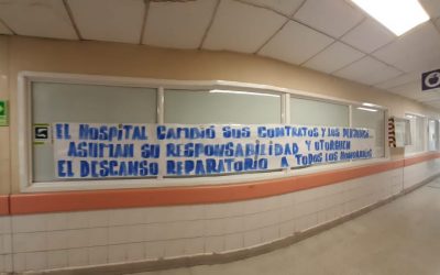 EXIGIMOS DIGNIDAD PARA LAS Y LOS TRABAJADORES A HONORARIOS DEL HOSPITAL SAN JOSÉ